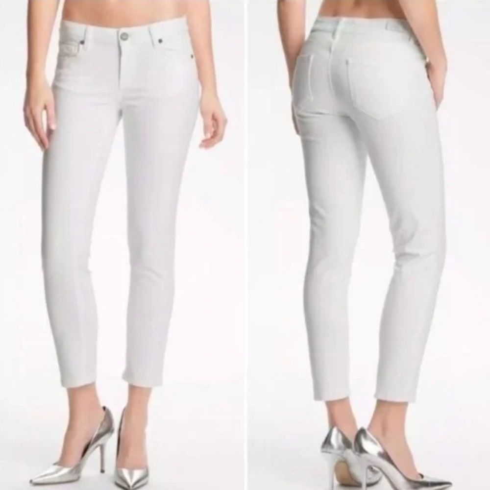 NWT PAIGE White Kylie Crop Denim Jeans size 26